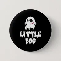 Little Boo In Halloween Cool Graphic Button