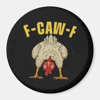 F-Caw-F Humor Gothic Crow Funny Aesthetic Style Magnet