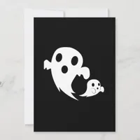 White Boo  Holiday Card