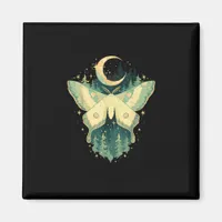 Moth Fairycore Goblincore Whimsigoth Cottagecore Magnet
