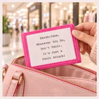 DON'T PANIC IT'S JUST A PANIC ATTACK! Blush Pink Tri-fold Wallet