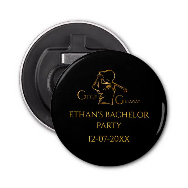 Faux Golf Golfer - Bachelor Party - Golfing  Bottle Opener