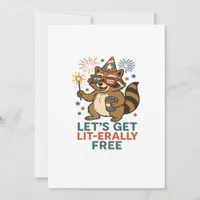 Let's Get Lit-erally Free Design - Fun Party Quote Holiday Card