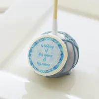 Opulent rose design in turquoise                 cake pops