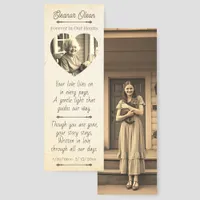Vintage and Modern Photo Memorial Keepsake Bookmarks