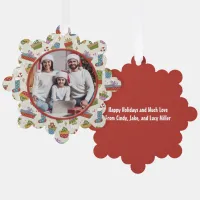 Family Christmas Photo Ornament Card