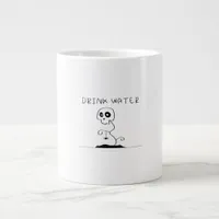 Drink Water - Eat Drink And Be Scary Retro Classic Giant Coffee Mug