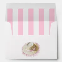 Pink Coastal Chic Beach Club Envelope