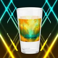 Boho Soul Unveiled Green and Yellow monogram | Glass