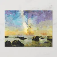 *~* Cannelle  Beach Italia Italy Sunset AP12 Postcard