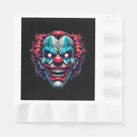 Spooky Clown Face Halloween Party Napkins