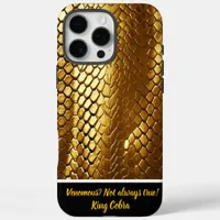 Radiant textures of golden snake skins in sunlight iPhone 16 pro max case