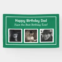 Happy Birthday Dad, Green Birthday Banner