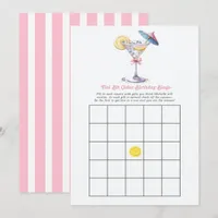 Tini Bit Older Birthday Bingo Game Invitation