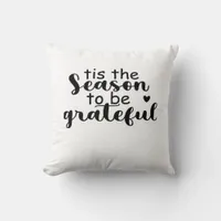 Tis The Season To Be Quote Throw Pillow