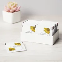 Yellow Sunflowers Wedding Hand Sanitizer Packet