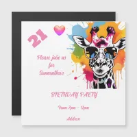 Personalized Photo Postcard Birthday Invitation