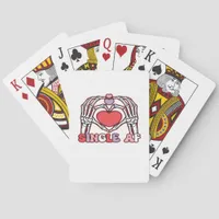 Af Skeleton Hands Valentines Day Classic Look Poker Cards
