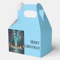 Iridescent Holiday Dream 🎄 Glowing Christmas Tree Favor Boxes