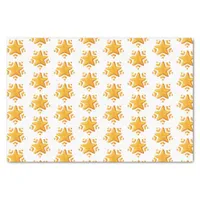 Golden Christmas Snow Pattern Tissue Paper