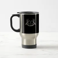 Skeleton Hand Heart Lazy Halloween Costume Funny Travel Mug