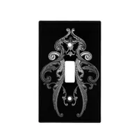 Elegant Ornate Goth Design Light Switch Cover