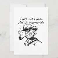 I Yam What I Yam Sweet Potato Thanksgiving Sloth Holiday Card