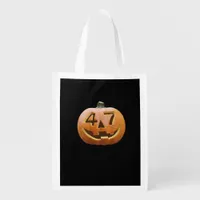 Trumpkin Halloween Classic Grocery Bag