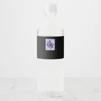 Whimsigoth Snake Spiders Flowers Water Bottle Label