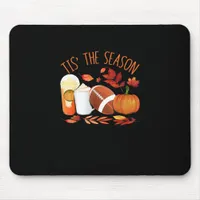 Tis The Season Football Pumpkin Thanksgiving Athle Mouse Pad