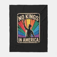 No Kings In America Since 1776 Patriotic Style Fleece Blanket