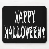 Ghost Halloween Text Mouse Pad