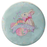 Easter Bunny, Eggs and Confetti ID377 Chocolate Dipped Oreo