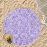 Gorgeous hydrangea pattern in lavender, floral  beach towel 