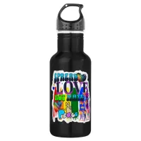 Spread Love Not Hate | LGBTQI+ Pride Stainless Steel Water Bottle