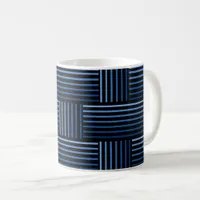 Mug - Woven Ribbons Ombre Blue