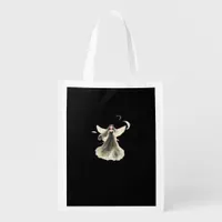 Whimsigoth Girl Dark Fairy Aesthetic With Vibes Cl Grocery Bag