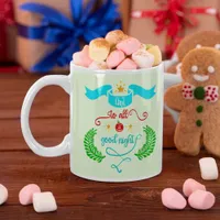 And To All A Good Night Christmas Typography Giant Coffee Mug