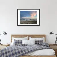 Seascape Beach Photograph  Framed Art