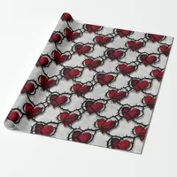Thorned Heart Gothic Dark Romance Anti-Valentine Wrapping Paper