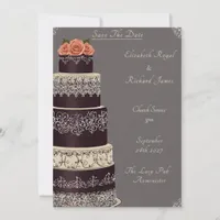 A Day to Remember Wedding Cake Wedding  Invitation