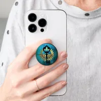 Steampunk Winged Key & Cog Wheel PopSocket