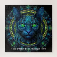 Neon Mandala Majesty Jigsaw Puzzle
