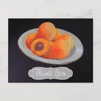 Oil on Canvas Peaches Thank You Postcard