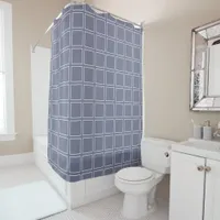 Trendy Modern Chic Gray and white Shower Curtain