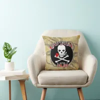 Captain Mom - Embraced by the Deep Throw Pillow