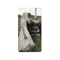 Bride and Tractor Country Wedding Favor Tags