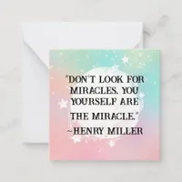 *~  Kindness Miracles   AP62  Note Card