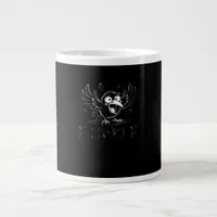 Crow, Retro F-Caw-F Bird Crow Funny Crow Bird Cawi Giant Coffee Mug