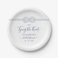 Tying the Knot Nautical Bridal Shower Paper Plates